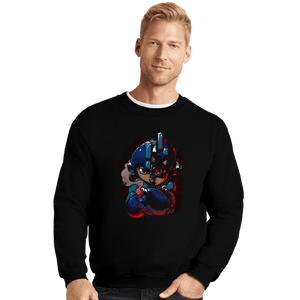 Secret_Shirts Crewneck Sweater, Unisex / Small / Black Mega-Terminator