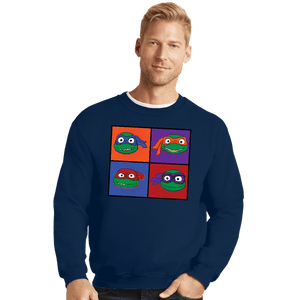 Daily_Deal_Shirts Crewneck Sweater, Unisex / Small / Navy Mayhem Of The Mutants