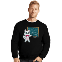 Load image into Gallery viewer, Shirts Crewneck Sweater, Unisex / Small / Black Scientist Cat
