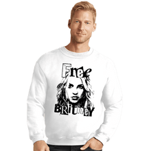 Load image into Gallery viewer, Secret_Shirts Crewneck Sweater, Unisex / Small / White Free Britney White
