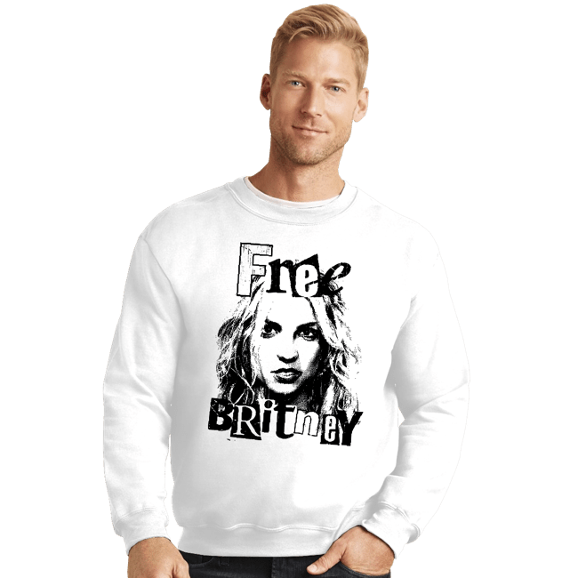 Secret_Shirts Crewneck Sweater, Unisex / Small / White Free Britney White