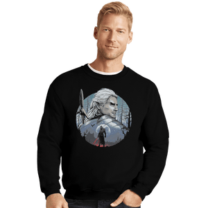 Shirts Crewneck Sweater, Unisex / Small / Black The Monster Hunter