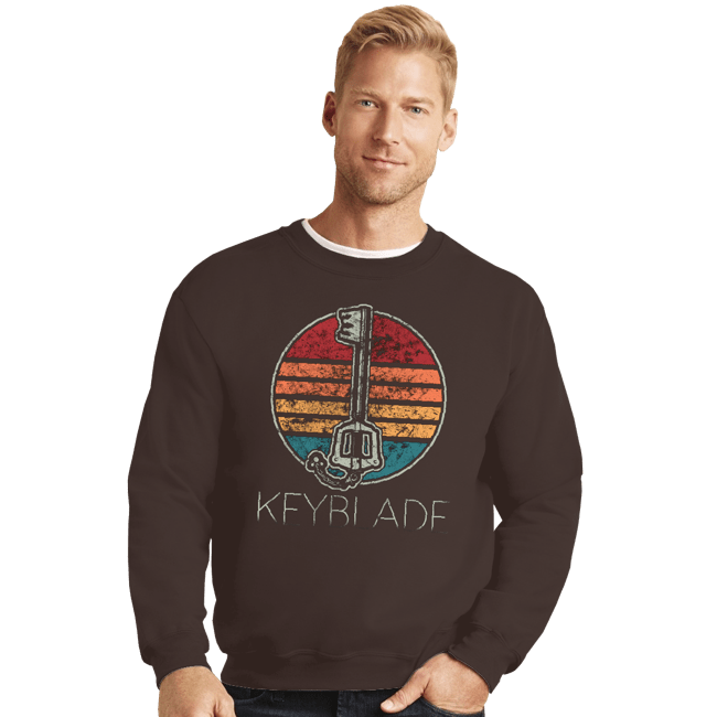 Shirts Crewneck Sweater, Unisex / Small / Dark Chocolate Vintage Keyblade