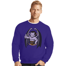 Load image into Gallery viewer, Shirts Crewneck Sweater, Unisex / Small / Violet Vault Gargoyle
