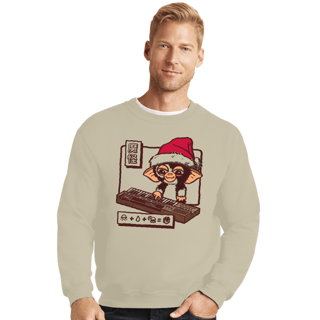 Shirts Crewneck Sweater, Unisex / Small / Sand Mogwai Song