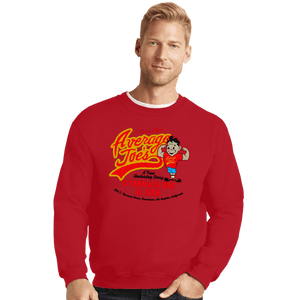 Shirts Crewneck Sweater, Unisex / Small / Red Average Joes Gym