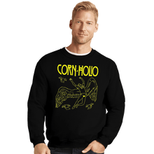 Load image into Gallery viewer, Shirts Crewneck Sweater, Unisex / Small / Black Corn Holio
