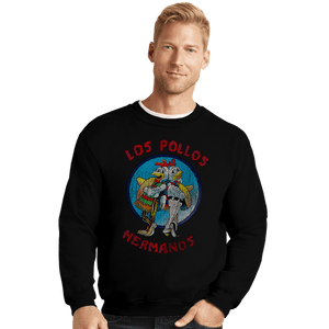 Shirts Crewneck Sweater, Unisex / Small / Black Los Pollos Hermanos