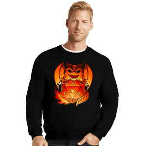 Daily_Deal_Shirts Crewneck Sweater, Unisex / Small / Black Themberchaud Dice