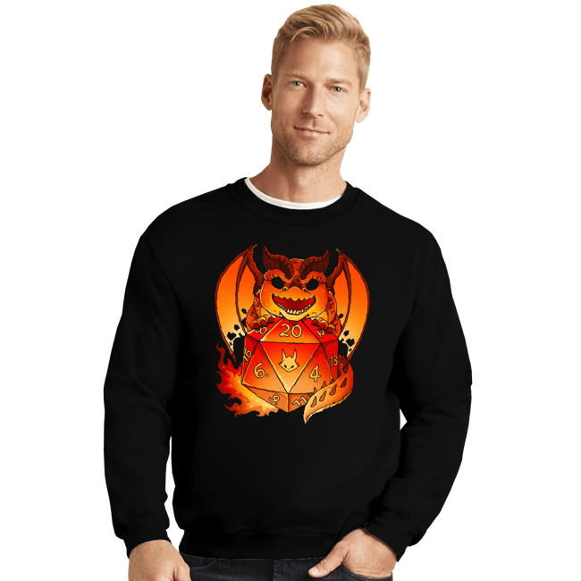 Daily_Deal_Shirts Crewneck Sweater, Unisex / Small / Black Themberchaud Dice