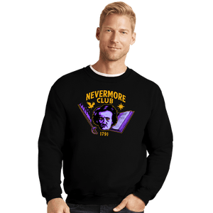 Secret_Shirts Crewneck Sweater, Unisex / Small / Black Nevermore Club