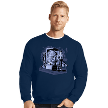 Load image into Gallery viewer, Shirts Crewneck Sweater, Unisex / Small / Navy Old Acquaintances
