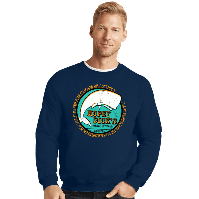 Shirts Crewneck Sweater, Unisex / Small / Navy Mopey Dick's