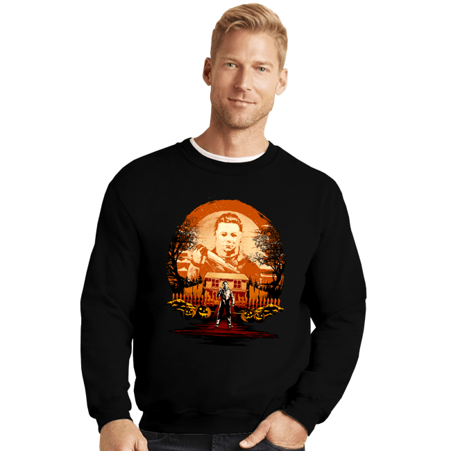 Daily_Deal_Shirts Crewneck Sweater, Unisex / Small / Black Michael's Attack