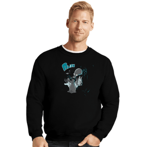 Secret_Shirts Crewneck Sweater, Unisex / Small / Black American Alien