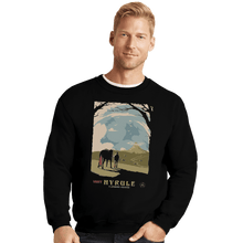 Load image into Gallery viewer, Shirts Crewneck Sweater, Unisex / Small / Black Epona Visit Hyrule
