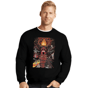 Shirts Crewneck Sweater, Unisex / Small / Black Hand Of Doom