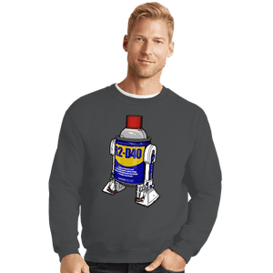 Daily_Deal_Shirts Crewneck Sweater, Unisex / Small / Charcoal R2-D40