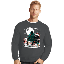 Load image into Gallery viewer, Daily_Deal_Shirts Crewneck Sweater, Unisex / Small / Charcoal Christmas In The Stars
