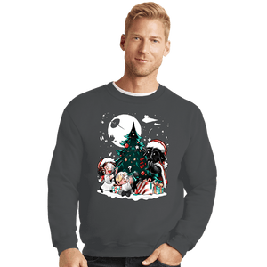 Daily_Deal_Shirts Crewneck Sweater, Unisex / Small / Charcoal Christmas In The Stars