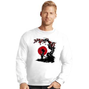 Shirts Crewneck Sweater, Unisex / Small / White Saiyan Under The Sun