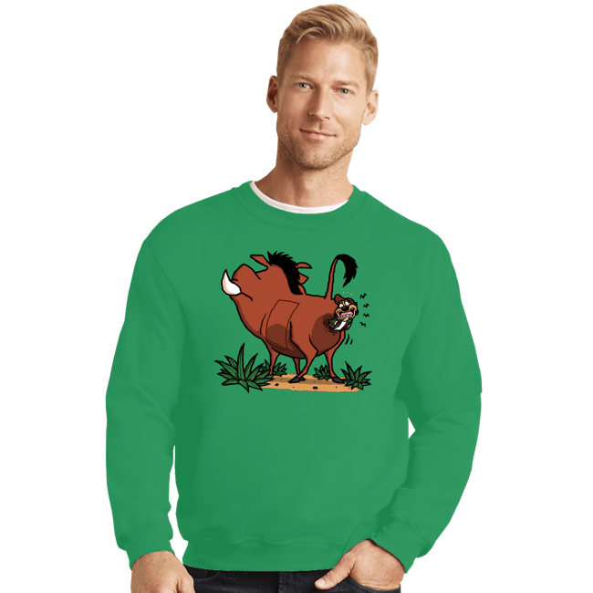 Secret_Shirts Crewneck Sweater, Unisex / Small / Irish Green Savanna Detective