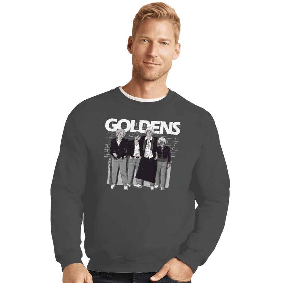 Shirts Crewneck Sweater, Unisex / Small / Charcoal Goldens
