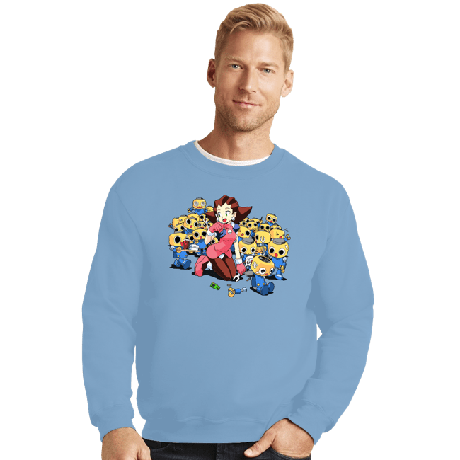 Shirts Crewneck Sweater, Unisex / Small / Powder Blue Breaktime