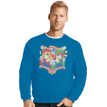Load image into Gallery viewer, Shirts Crewneck Sweater, Unisex / Small / Sapphire Super Princess Sisters
