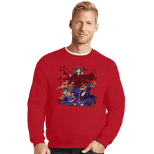Load image into Gallery viewer, Shirts Crewneck Sweater, Unisex / Small / Red Smashelvania

