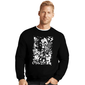 Daily_Deal_Shirts Crewneck Sweater, Unisex / Small / Black Killer Klowns Splatter