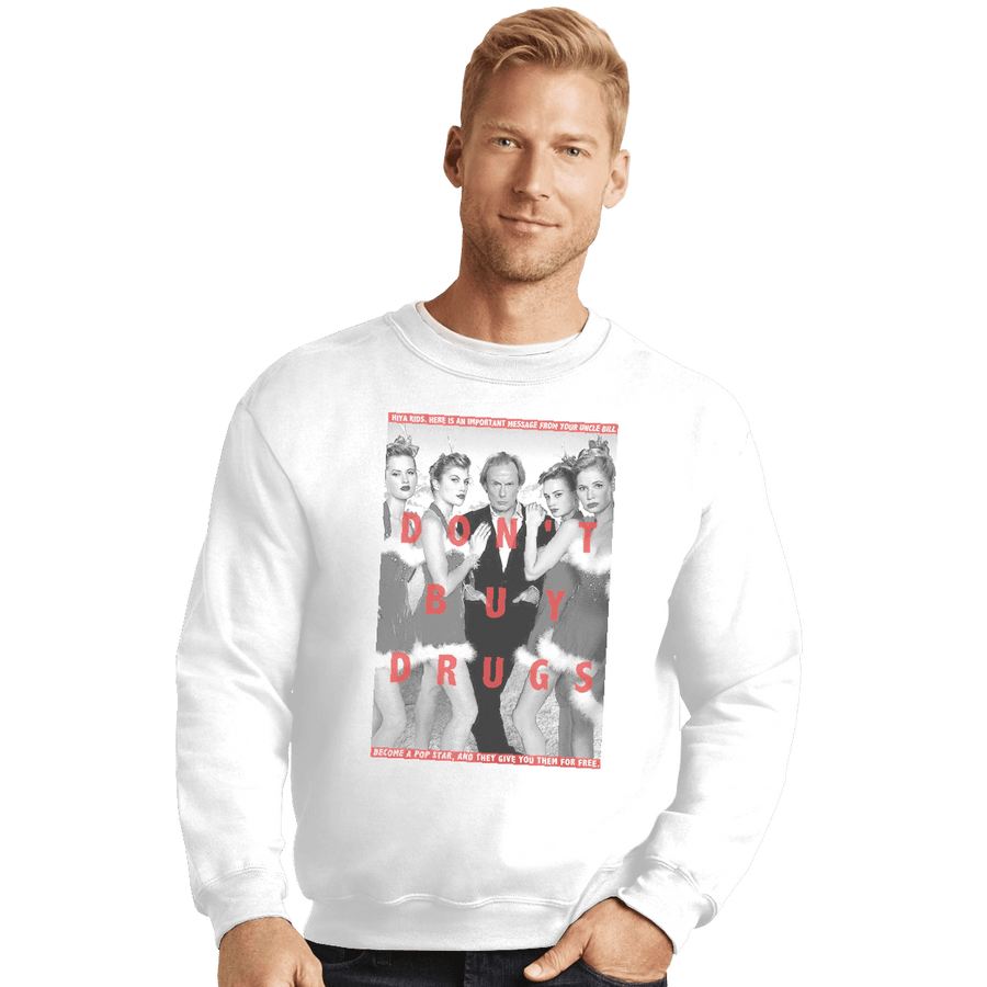 Shirts Crewneck Sweater, Unisex / Small / White Uncle Bill PSA