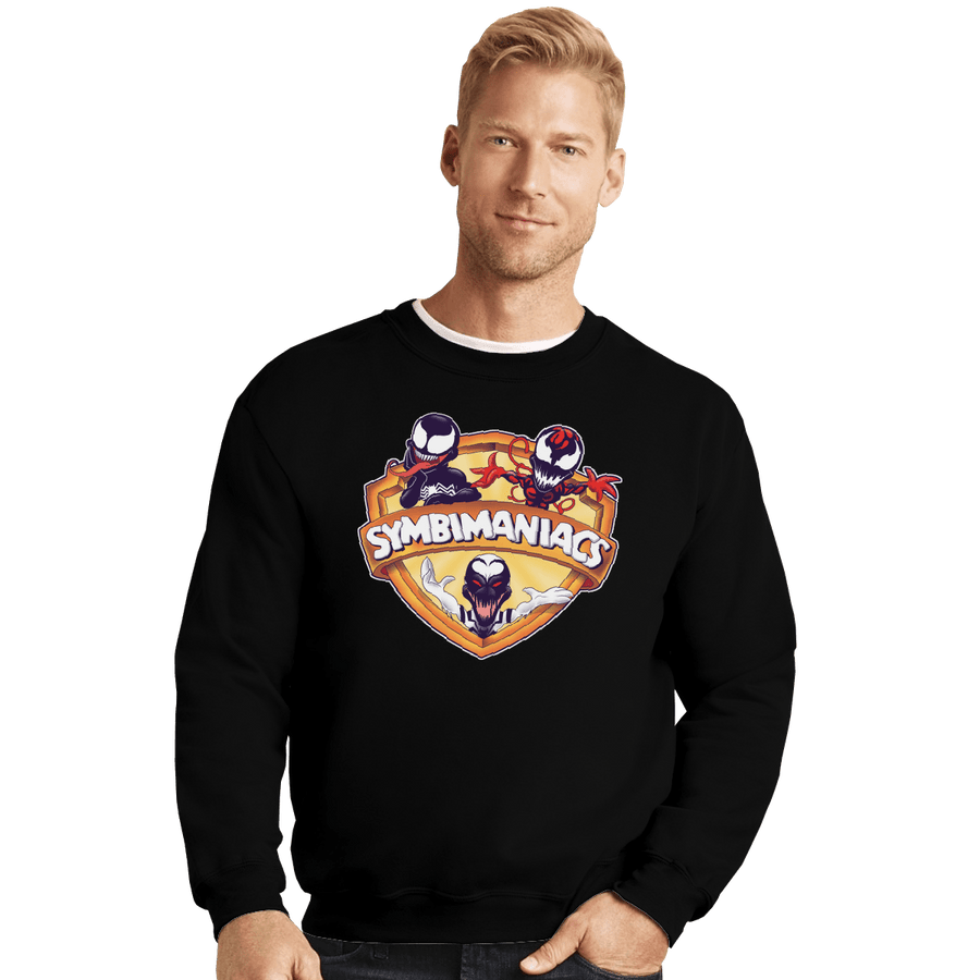 Shirts Crewneck Sweater, Unisex / Small / Black Symbimaniacs