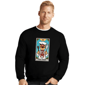 Daily_Deal_Shirts Crewneck Sweater, Unisex / Small / Black The Chef