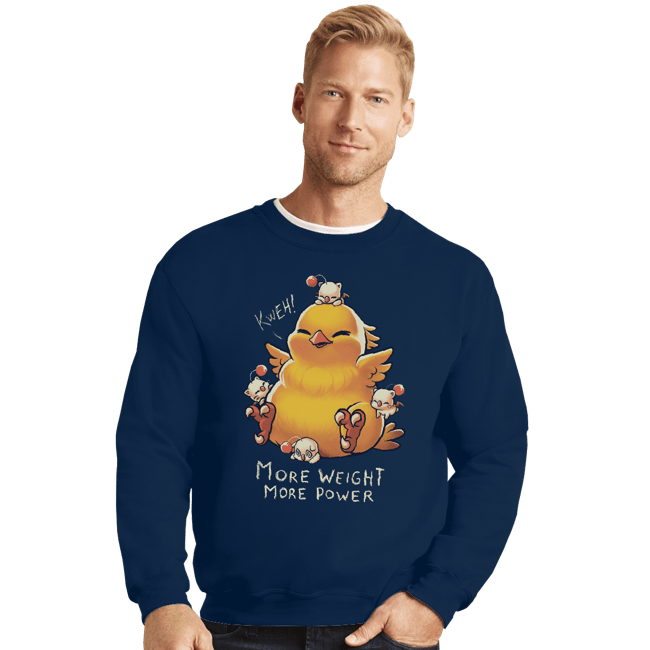 Shirts Crewneck Sweater, Unisex / Small / Navy More Big More Power