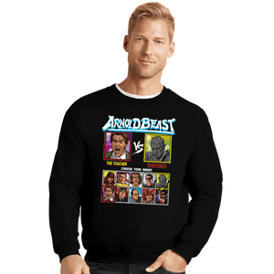 Shirts Crewneck Sweater, Unisex / Small / Black Arnold Beast