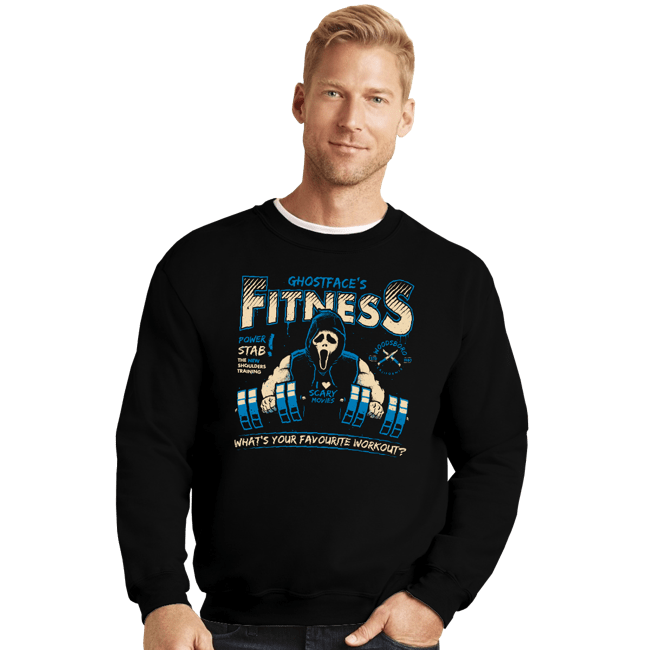 Secret_Shirts Crewneck Sweater, Unisex / Small / Black Ghostface's Fitness