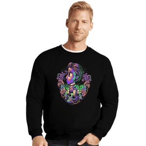 Shirts Crewneck Sweater, Unisex / Small / Black Colorful Groom