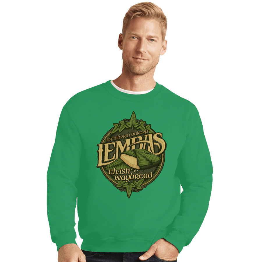Shirts Crewneck Sweater, Unisex / Small / Irish Green Lembas Bread