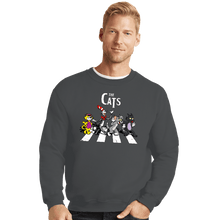 Load image into Gallery viewer, Daily_Deal_Shirts Crewneck Sweater, Unisex / Small / Charcoal The Cats
