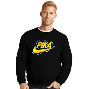 Secret_Shirts Crewneck Sweater, Unisex / Small / Black Pika
