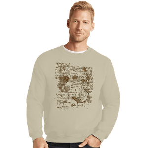 Secret_Shirts Crewneck Sweater, Unisex / Small / Sand Hello Ground