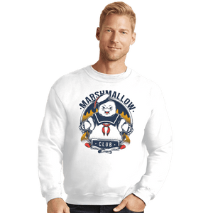 Shirts Crewneck Sweater, Unisex / Small / White Marshmallow Club