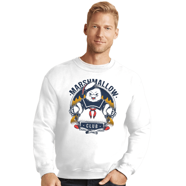 Shirts Crewneck Sweater, Unisex / Small / White Marshmallow Club