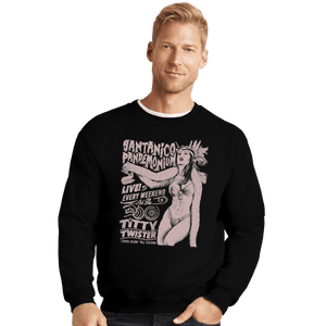Shirts Crewneck Sweater, Unisex / Small / Black Santanico Pandemonium