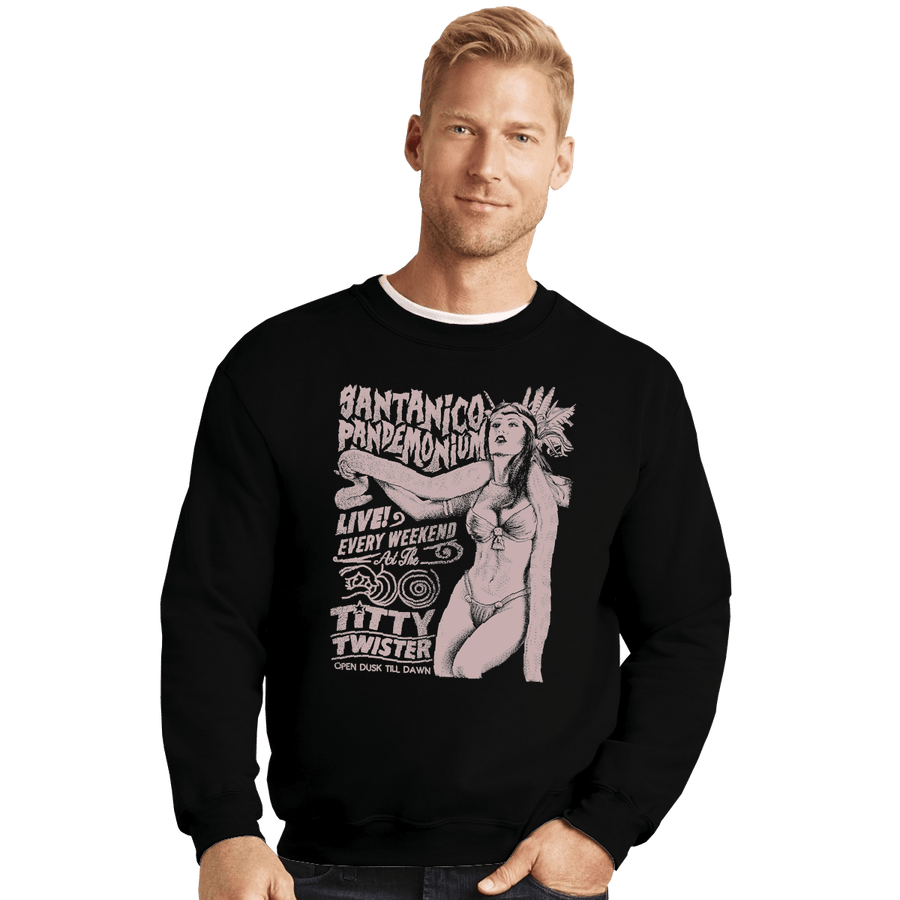 Shirts Crewneck Sweater, Unisex / Small / Black Santanico Pandemonium