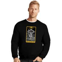 Load image into Gallery viewer, Shirts Crewneck Sweater, Unisex / Small / Black Tarot The Hanged Man
