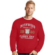 Load image into Gallery viewer, Secret_Shirts Crewneck Sweater, Unisex / Small / Red Bushwood Caddy
