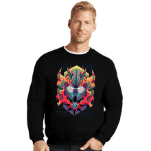 Load image into Gallery viewer, Secret_Shirts Crewneck Sweater, Unisex / Small / Black WarGreymon!
