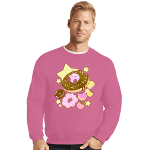 Daily_Deal_Shirts Crewneck Sweater, Unisex / Small / Azalea Kirby Donuts